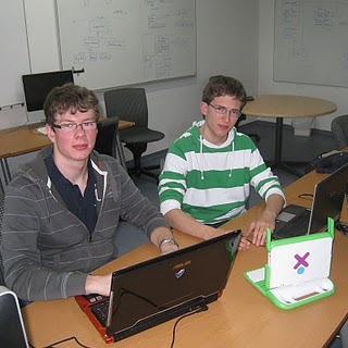 Björn and Max, our scholars for OLPC.
